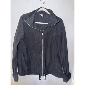 Columbia Jacket Women's XL Navy Hooded Jacket Zipper Cotton NWOT